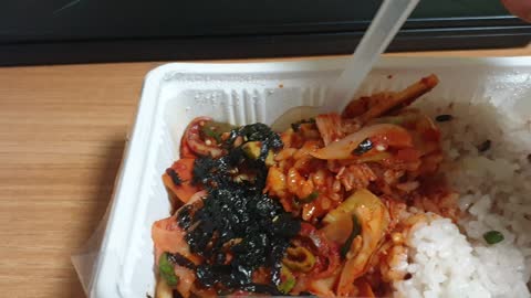 Korean-style Stir-Fried Squid with Rice.