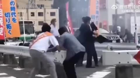 A video has appeared of the moment of the fatal shot at former Japanese Prime Minister Abe.