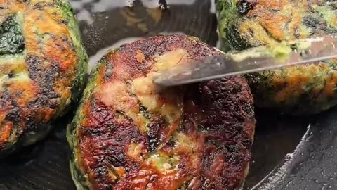 Spinach potato cake