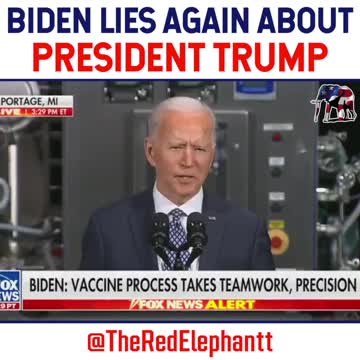 Biden Lies About President Trump Again!