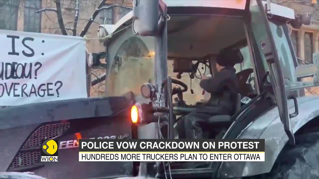 Canada truckers protest escalate: Police vow crackdown on protest | World Latest English News