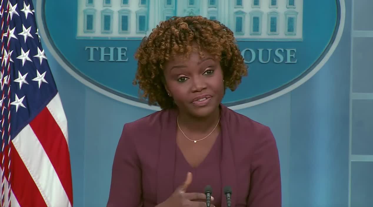 Karine Jean-Pierre on Biden planning to make Roe once again "the law of the land"