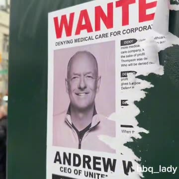 SICK: Liberals in NYC have begun putting up "wanted" posters targeting health insurance CEOs.