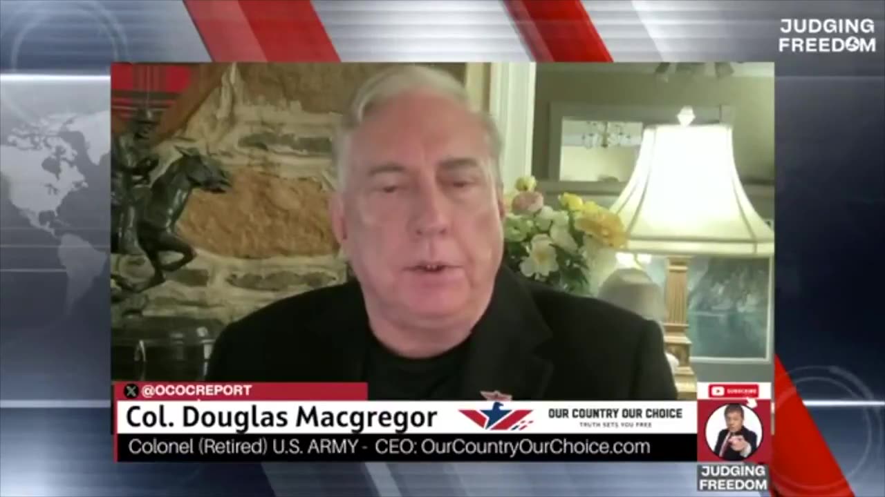 Col Douglas Macgregor: “We’ve wasted billions of dollars sending weapons & arms overseas.”