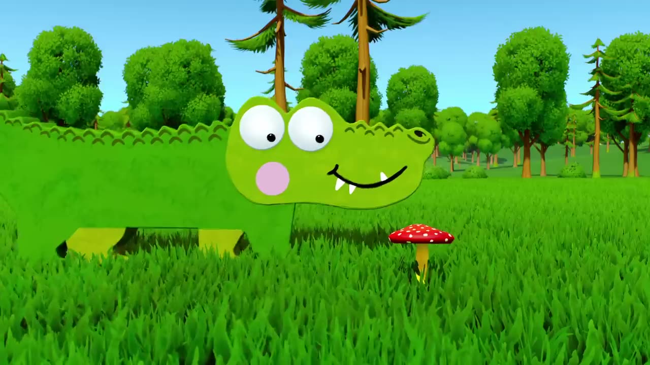 The BIG Silly Crocodile | Animated Crocodile Story For Kids