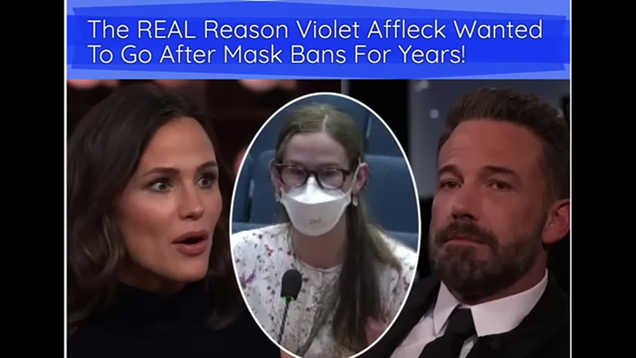 WATCH BEFORE DELETED- NO MASK BANS- BEN AFFLECKS DAUGHTER PROVES THAT HOLLYWOOD IS A CIA OPERATION-