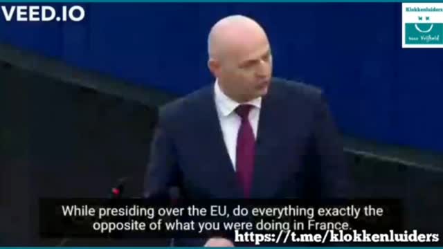 As European President, do the opposite of what you did in France ...
