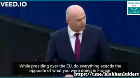 As European President, do the opposite of what you did in France ...
