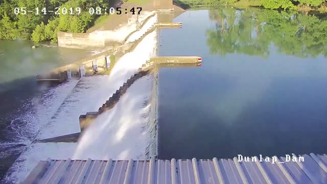 Dam gate collapsed at Lake Dunlap