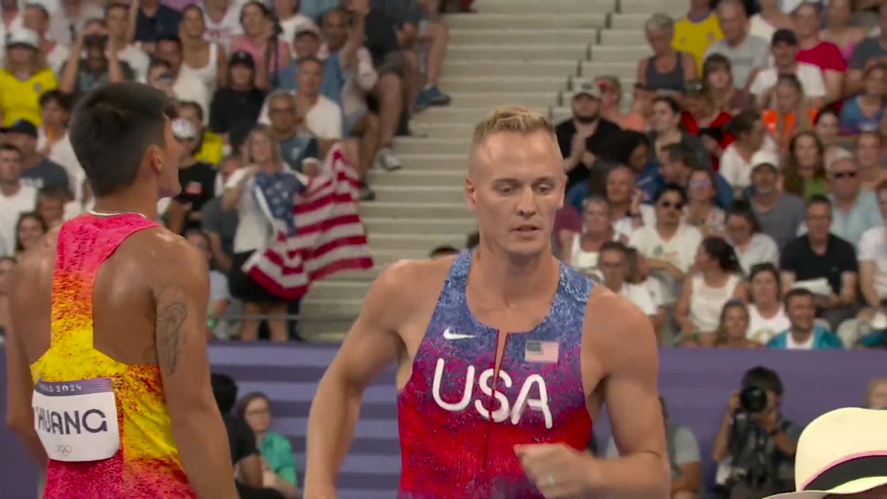 USA's Sam Kendricks flies to pole vault silver at Paris Olympics _ NBC Sports