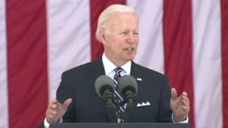 Biden turns his Memorial Day speech to the topic of Ukraine