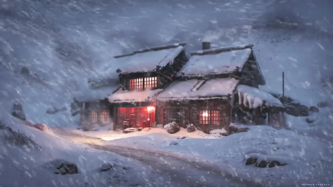 Frosty Blizzard Storm | Mighty Snowstorm Sounds | Winter Storm Ambience