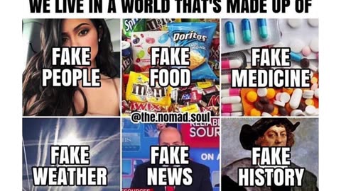 We Live In A World That's Made Up Of Fakes & Wonder Why People Hate The Truth