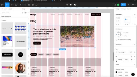 WEB DESIGN IN FIGMA ep.13 Blog Page + Filter Articles by Categories – Free UX UI Course