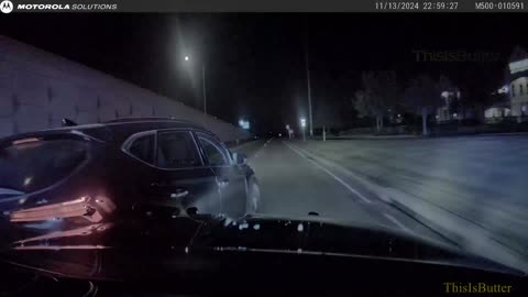 Fate Police release dashcam of a short pursuit that ended in a low-speed PIT maneuver