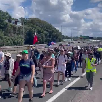New Zealanders out in force right now against "Covid Tyranny"
