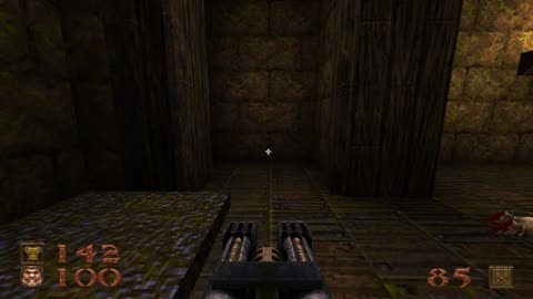 Quake - E1M4 The Grisly Grotto (All Secrets + Secret Exit)