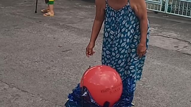 Present Floats Away on Mother's Day