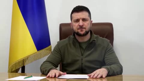 Zelenskiy plays air raid siren heard 'all the time'