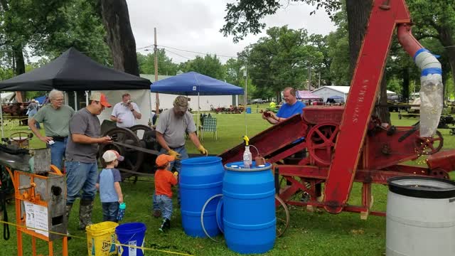 Shelling Corn at 50th Sandwich Early Day Engine Club Show