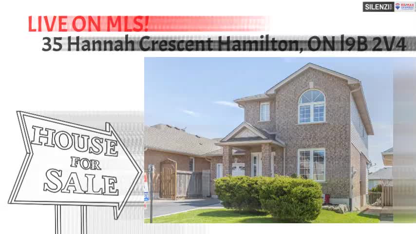 ‼️Live on MLS‼️ 35 Hannah Crescent Hamilton, ON L9B 2V4