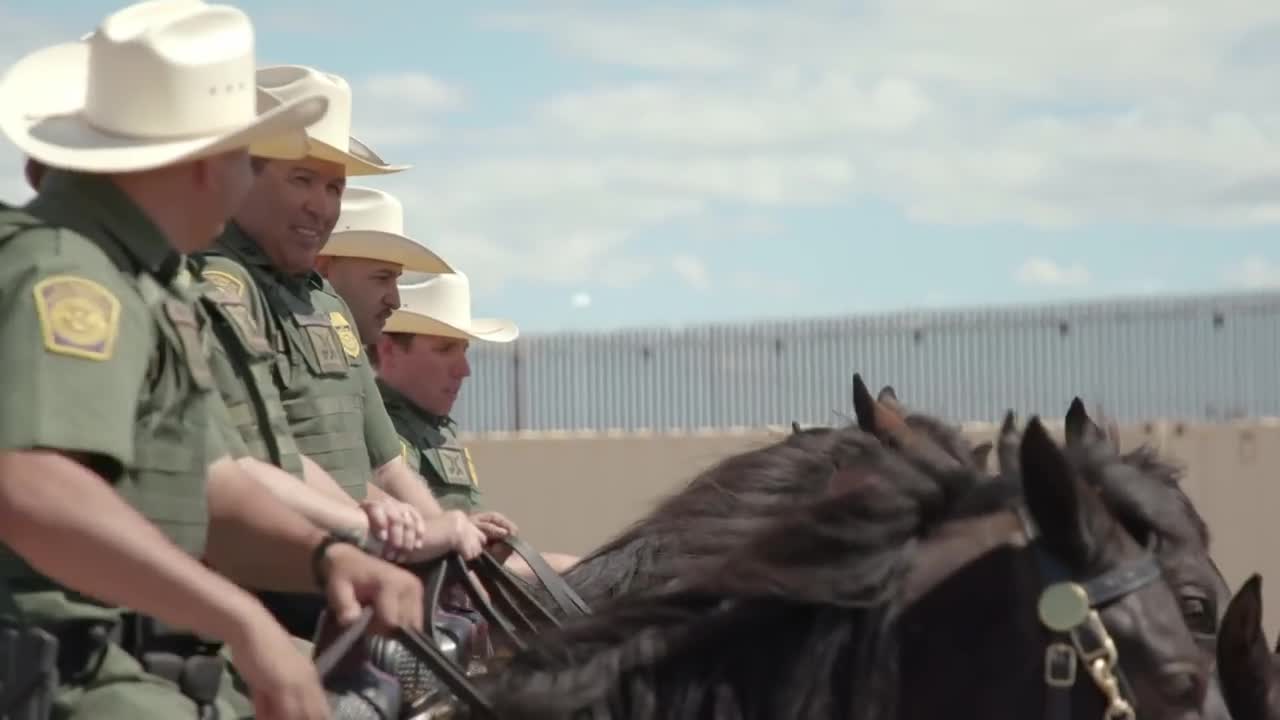 Donald Trump visits Border Wall