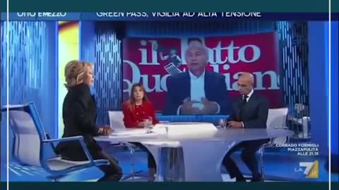 FINALMENTE TRAVAGLIO ZITTISCE LA GRUBER!! (La "narrazione" comincia a sgretolarsi, grazie a Dio).