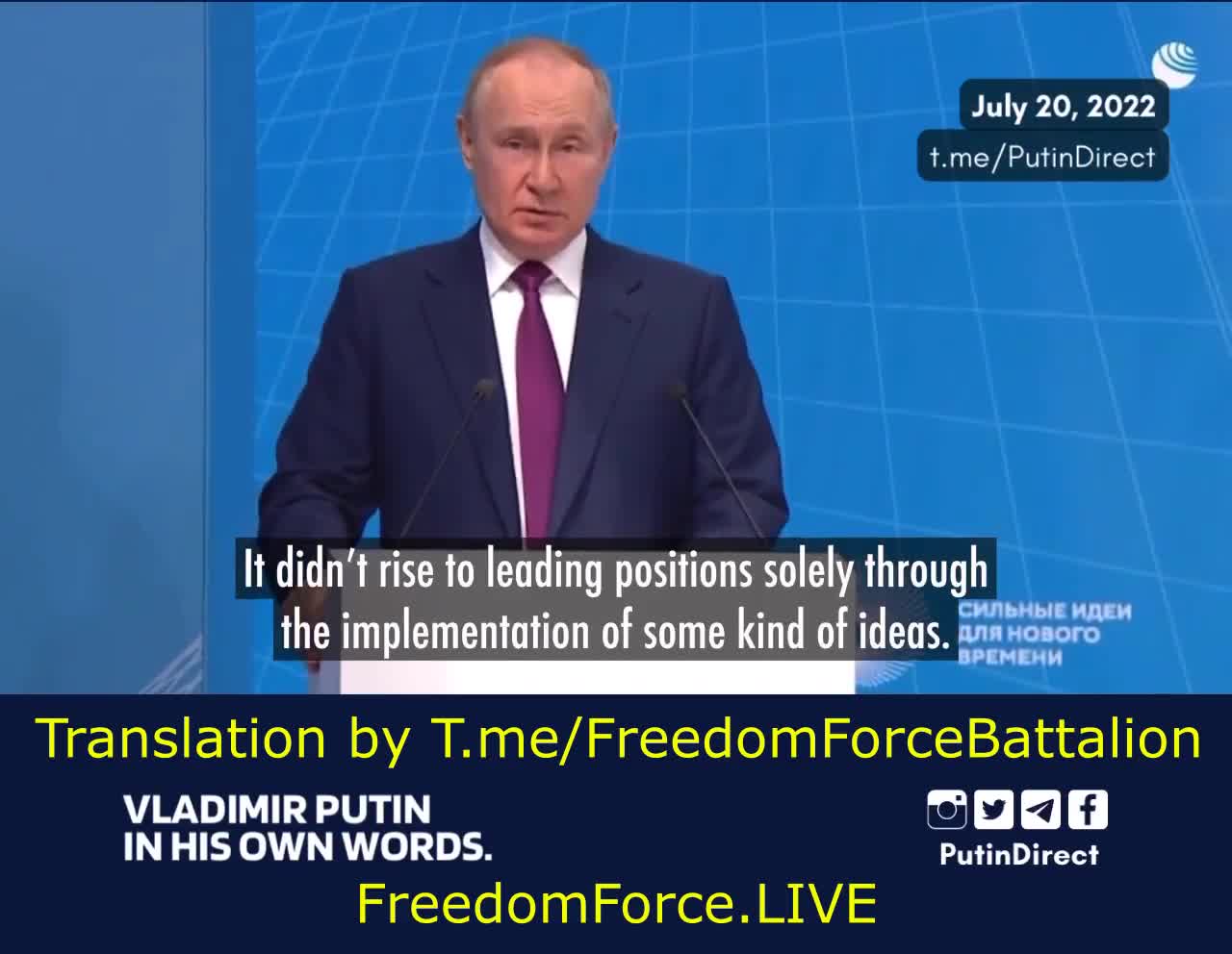 Putin is fighting the New World Order Globalist Cabal. 🙏