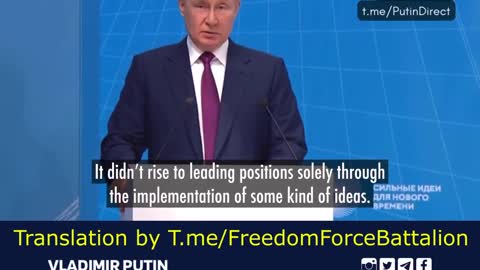 Putin is fighting the New World Order Globalist Cabal. 🙏
