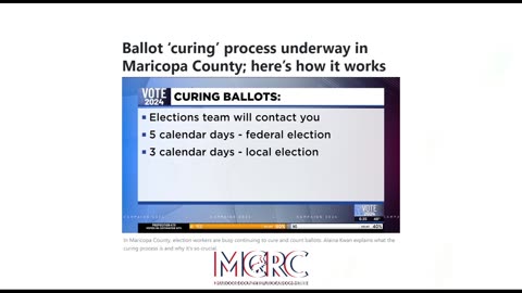 2024 MARICOPA COUNTY AZ ELECTION BALLOT CURING