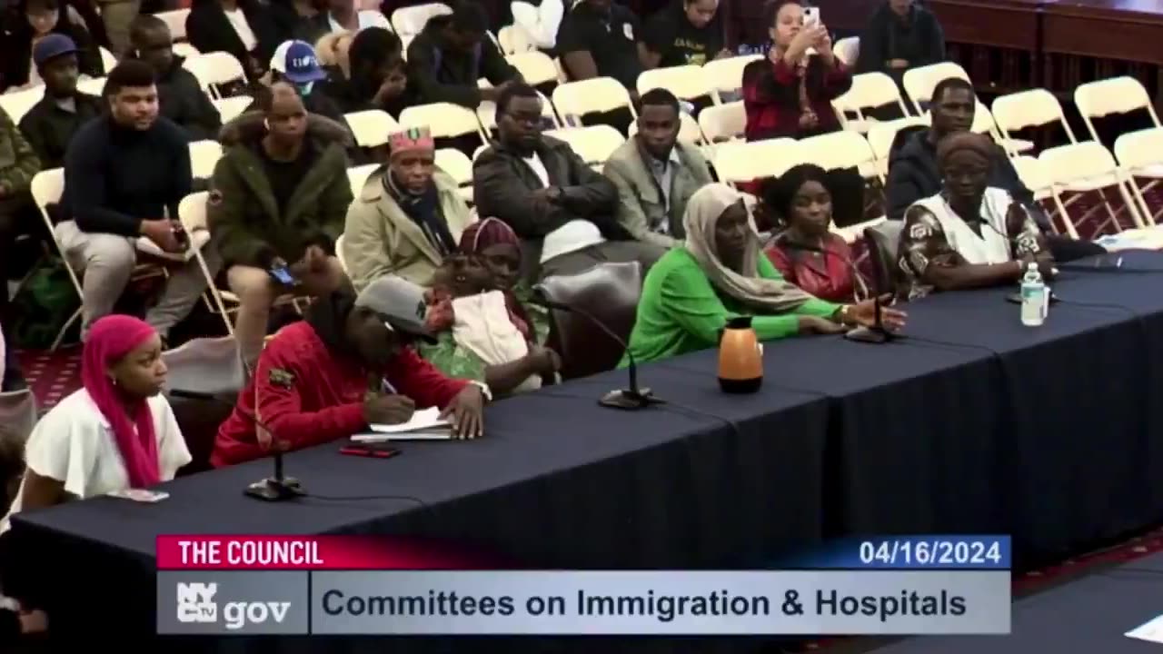 African migrants at NYC city council whine about free food and housing