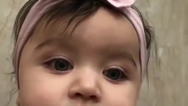 The baby is not happy