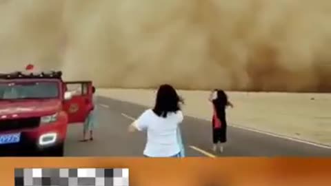 Some areas in Qinghai suddenly encounter sandstorm weather