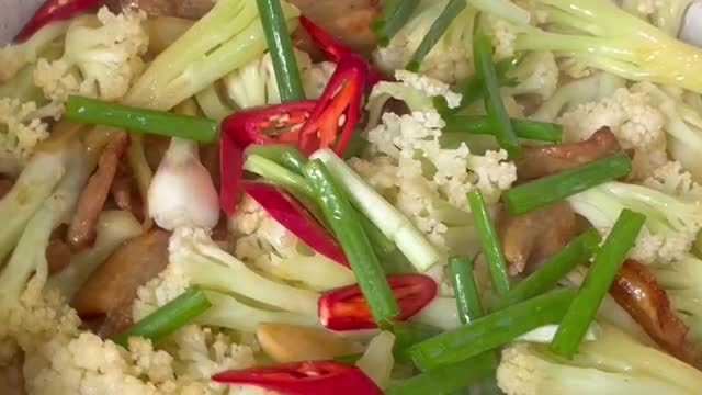 Stir Fried Cauliflower