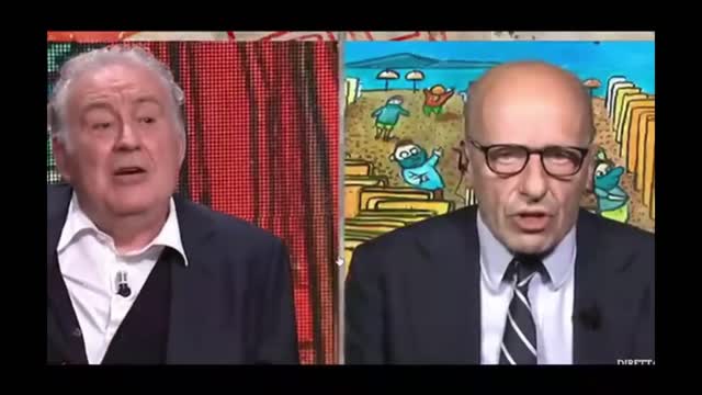 Michele Santoro smonta il terrorismo giornalistico pro COVID-MAFIA19 (Fabiuccio Maggiore)