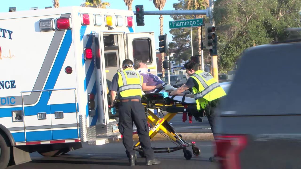 Rollover Crash at Flamingo and Pecos Rd in Las Vegas