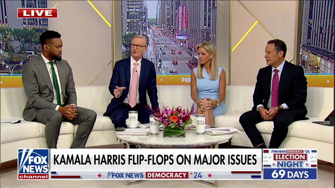 Kamala Harris' flip-flops stun 'Fox & Friends' 'Sad'