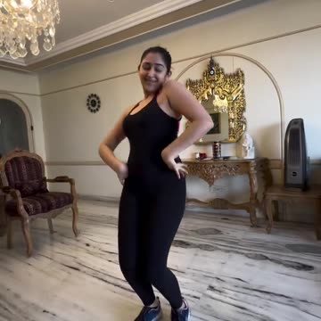 Cute girl dancing