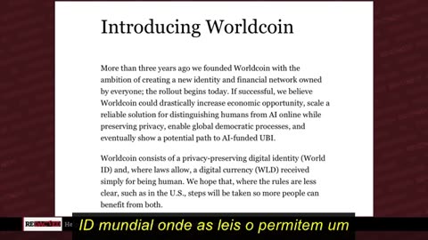 Escaneie seu globo ocular, ganhe dinheiro grátis! Conheça a Worldcoin é assim que eles vão...