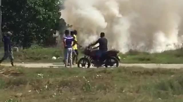 Incendio forestal en La Boquilla