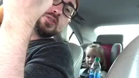 ADORABLE father and daughter sings together amazing voice