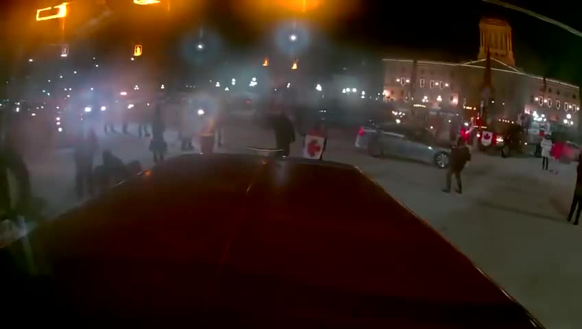 Vehicle runs over People in Winnipeg!