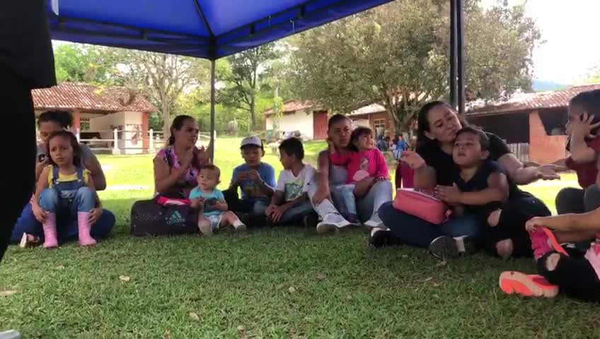 Los niños de la fundación Héroes y Valientes