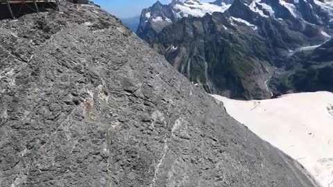 Once in a lifetime flight along the eastern ridge of the Eiger-12