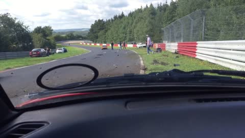 Crash Nurburgring 20-9-15 Nordschleife Original Footage (contains swearing).
