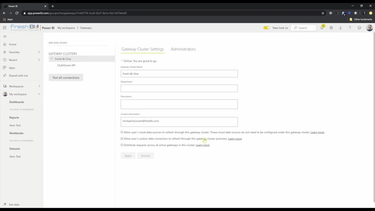 Power BI Custom Connector for Xero