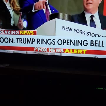 Trump Does An Air Q Before The Opening Bell