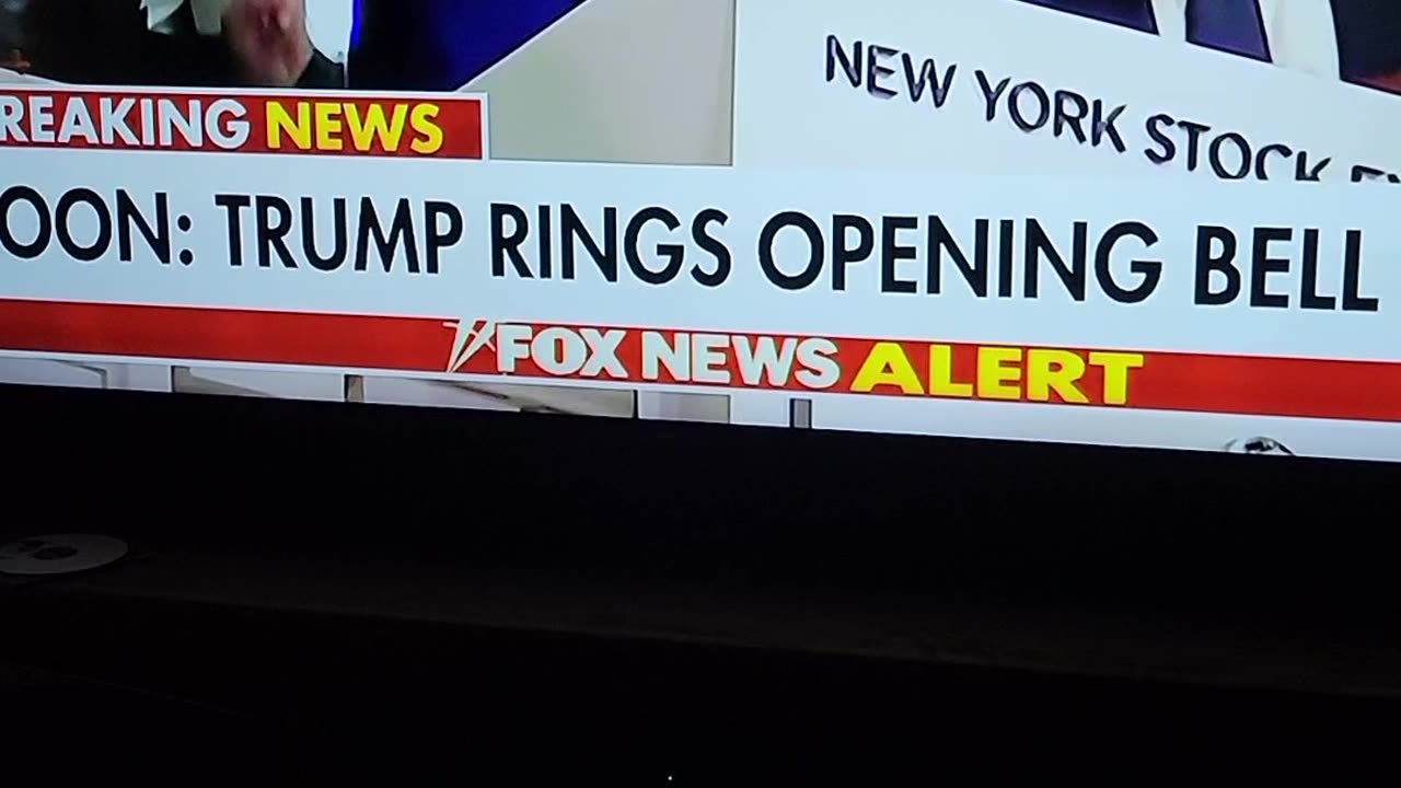 Trump Does An Air Q Before The Opening Bell
