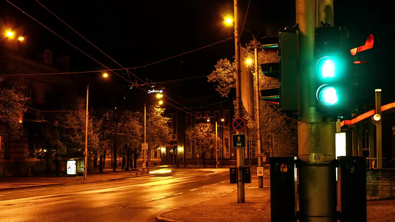 night street light