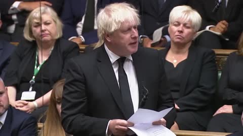 Watch in full_ Former prime minister Boris Johnson pays tribute to Queen Elizabeth II in Commons